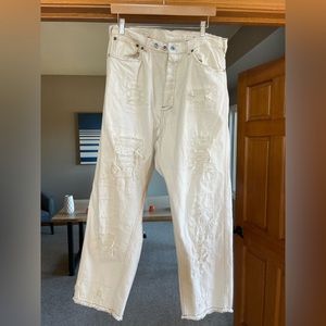 Magnolia Pearl Miners pants in Ecru 278 Moonlight
